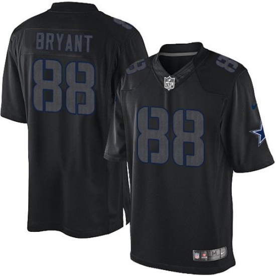 Men's Nike Dallas Cowboys 88 Dez Bryant Limited Black Impact NFL Jersey