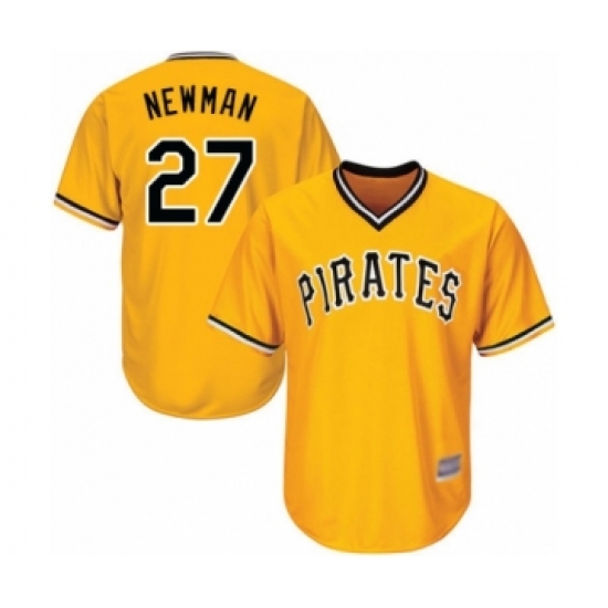 Youth Pittsburgh Pirates 27 Kevin Newman Authentic Gold Alternate Cool Base Baseball Player Jersey