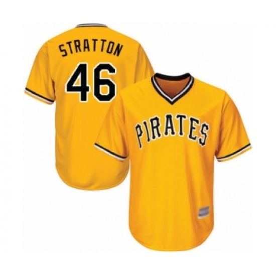 Youth Pittsburgh Pirates 46 Chris Stratton Authentic Gold Alternate Cool Base Baseball Player Jersey