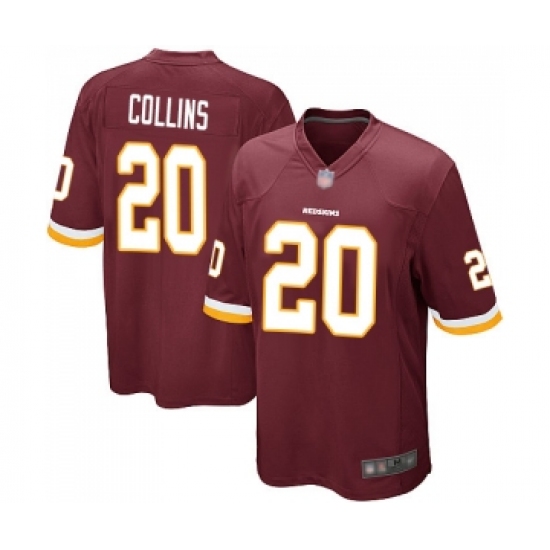 Men's Washington Redskins 20 Landon Collins Game Burgundy Red Team Color Football Jersey