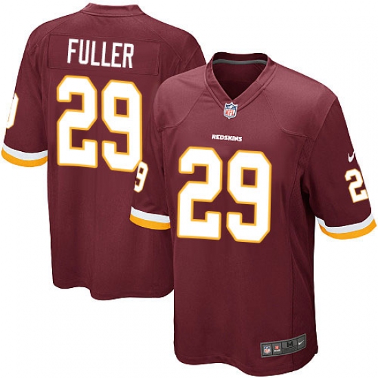 Men's Nike Washington Redskins 29 Kendall Fuller Game Burgundy Red Team Color NFL Jersey