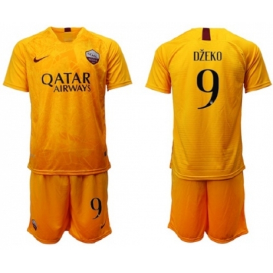 Roma 9 Dzeko Third Soccer Club Jersey