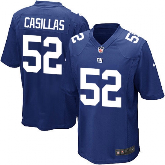 Men's Nike New York Giants 52 Jonathan Casillas Game Royal Blue Team Color NFL Jersey