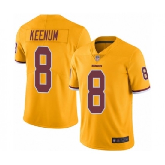 Youth Washington Redskins 8 Case Keenum Limited Gold Rush Vapor Untouchable Football Jersey