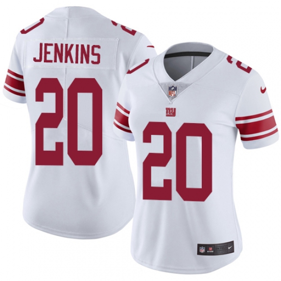 Women's Nike New York Giants 20 Janoris Jenkins White Vapor Untouchable Limited Player NFL Jersey