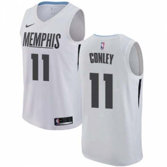 Women's Nike Memphis Grizzlies 11 Mike Conley Swingman White NBA Jersey - City Edition