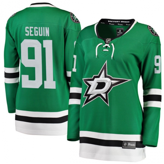 Women's Dallas Stars 91 Tyler Seguin Fanatics Branded Green Home Breakaway NHL Jersey