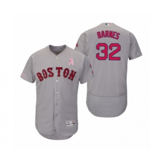 Men's 2019 Mothers Day Matt Barnes Boston Red Sox 32 Gray Flex Base Road Jersey