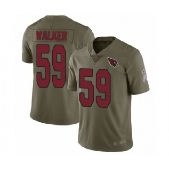 Youth Arizona Cardinals 59 Joe Walker Limited Olive 2017 Salute to Service Football Jersey