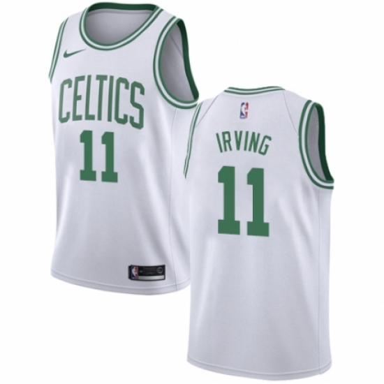 Women's Nike Boston Celtics 11 Kyrie Irving Swingman White NBA Jersey - Association Edition