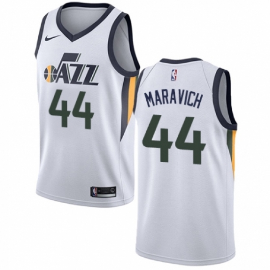 Men's Nike Utah Jazz 44 Pete Maravich Swingman NBA Jersey - Association Edition