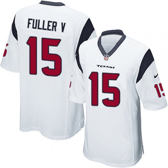 Men's Nike Houston Texans 15 Will Fuller V Game White NFL Jersey