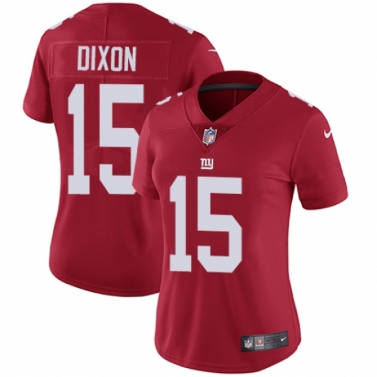 Women's Nike New York Giants 15 Riley Dixon Red Alternate Vapor Untouchable Limited Player NFL Jersey