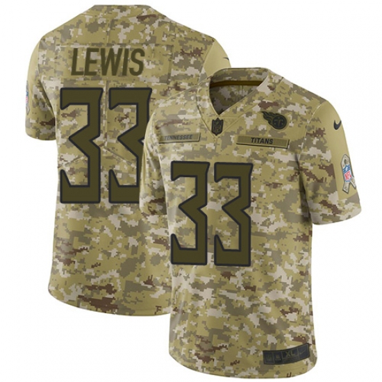 Men's Nike Tennessee Titans 33 Dion Lewis Limited Camo 2018 Salute to Service NFL Jersey