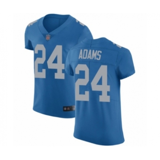 Men's Detroit Lions 24 Andrew Adams Blue Alternate Vapor Untouchable Elite Player Football Jersey