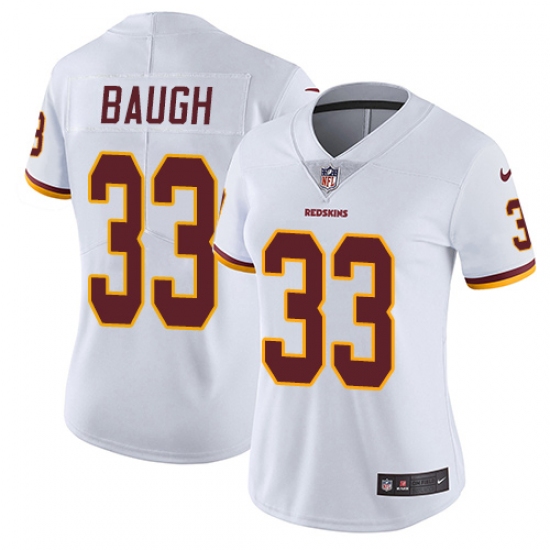 Women's Nike Washington Redskins 33 Sammy Baugh White Vapor Untouchable Limited Player NFL Jersey