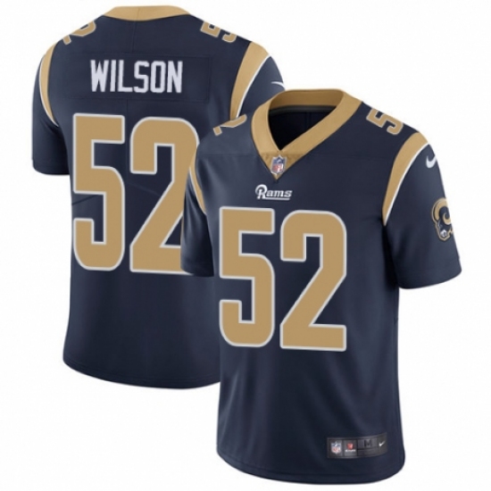 Youth Nike Los Angeles Rams 52 Ramik Wilson Navy Blue Team Color Vapor Untouchable Limited Player NFL Jersey