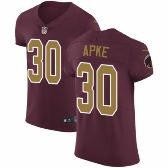 Men's Nike Washington Redskins 30 Troy Apke Burgundy Red Alternate Vapor Untouchable Elite Player NFL Jersey