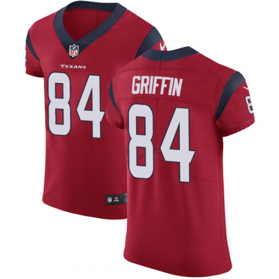 Men's Nike Houston Texans 84 Ryan Griffin Red Alternate Vapor Untouchable Elite Player NFL Jersey