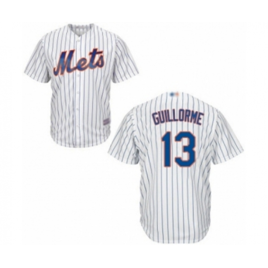 Youth New York Mets 13 Luis Guillorme Authentic White Home Cool Base Baseball Player Jersey