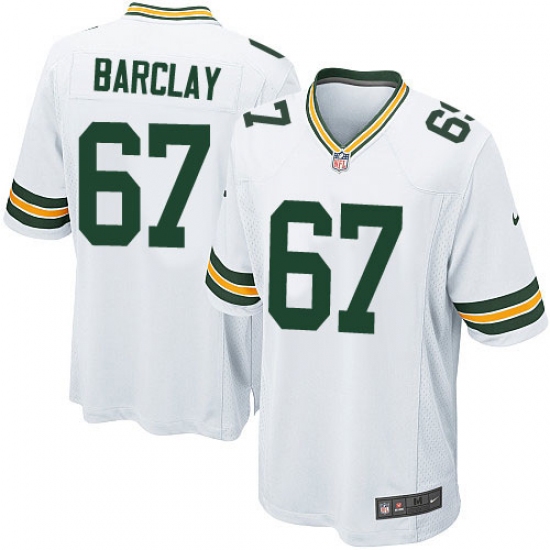 Men's Nike Green Bay Packers 67 Don Barclay Game White NFL Jersey