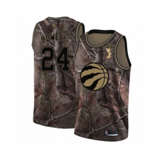 Women's Toronto Raptors 24 Norman Powell Swingman Camo Realtree Collection 2019 Basketball Finals Champions Jersey