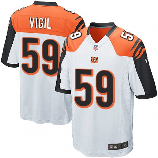 Men's Nike Cincinnati Bengals 59 Nick Vigil Game White NFL Jersey