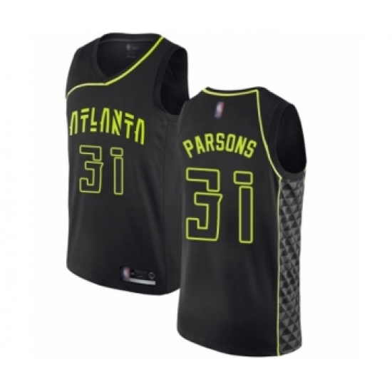 Women's Atlanta Hawks 31 Chandler Parsons Swingman Black Basketball Jersey - City Edition