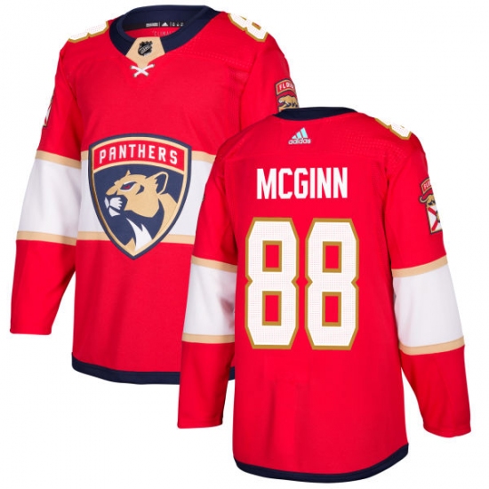 Men's Adidas Florida Panthers 88 Jamie McGinn Authentic Red Home NHL Jersey