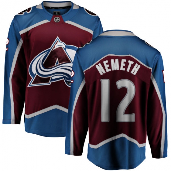 Men's Colorado Avalanche 12 Patrik Nemeth Fanatics Branded Maroon Home Breakaway NHL Jersey