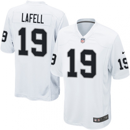 Men's Nike Oakland Raiders 19 Brandon LaFell Game White NFL Jersey