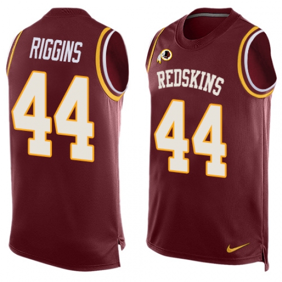 Men's Nike Washington Redskins 44 John Riggins Limited Red Player Name & Number Tank Top NFL Jersey