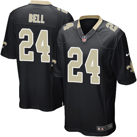 Men's Nike New Orleans Saints 24 Vonn Bell Game Black Team Color NFL Jersey