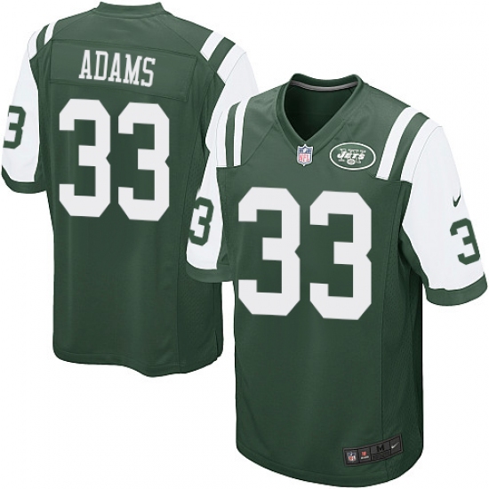 Men's Nike New York Jets 33 Jamal Adams Game Green Team Color NFL Jersey