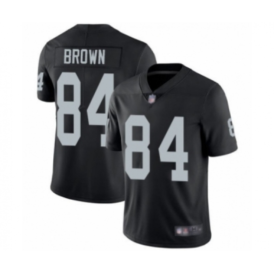 Youth Oakland Raiders 84 Antonio Brown Black Team Color Vapor Untouchable Limited Player Football Jersey