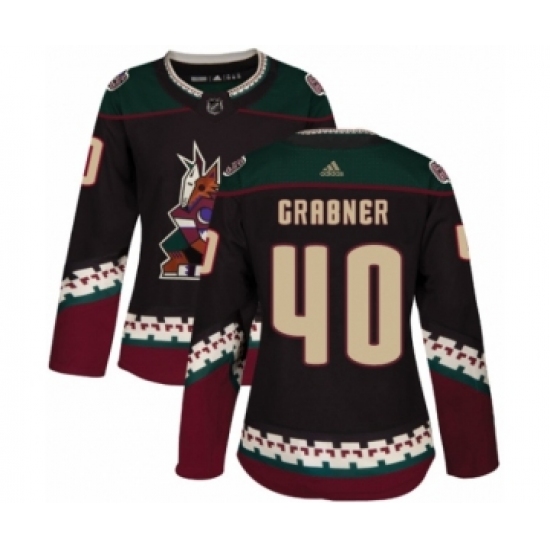 Women's Adidas Arizona Coyotes 40 Michael Grabner Premier Black Alternate NHL Jersey