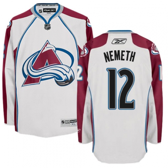 Women's Reebok Colorado Avalanche 12 Patrik Nemeth Authentic White Away NHL Jersey