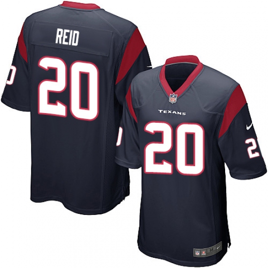 Men's Nike Houston Texans 20 Justin Reid Game Navy Blue Team Color NFL Jersey