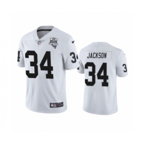 Youth Oakland Raiders 34 Bo Jackson White 2020 Inaugural Season Vapor Limited Jersey