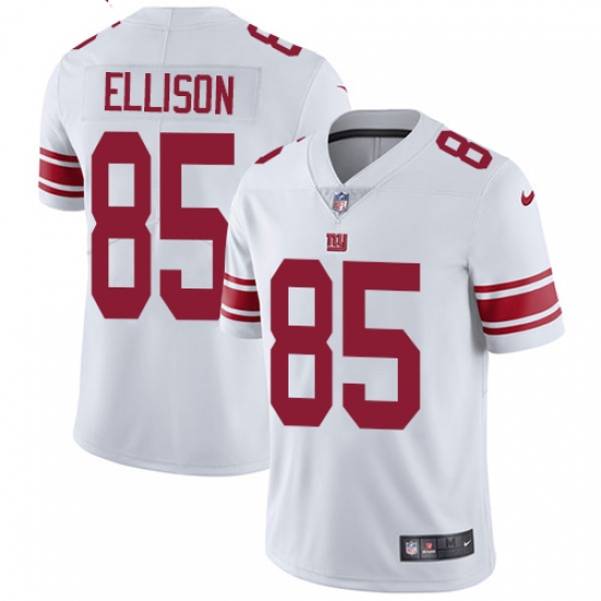 Men's Nike New York Giants 85 Rhett Ellison White Vapor Untouchable Limited Player NFL Jersey