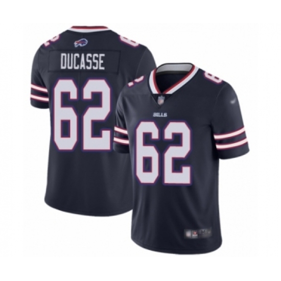 Youth Buffalo Bills 62 Vladimir Ducasse Limited Navy Blue Inverted Legend Football Jersey