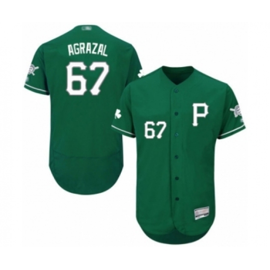 Men's Pittsburgh Pirates 67 Dario Agrazal Green Celtic Flexbase Authentic Collection Baseball Player Jersey