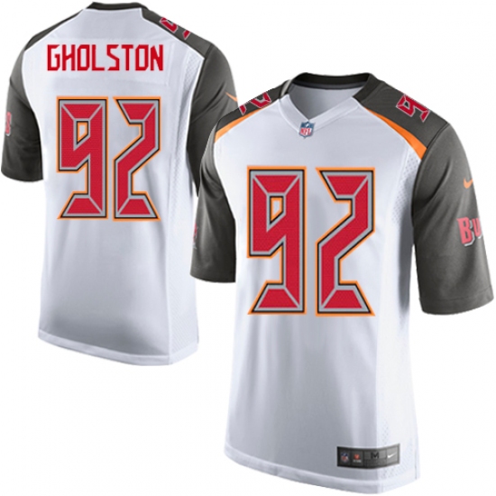 Men's Nike Tampa Bay Buccaneers 92 William Gholston Game White NFL Jersey