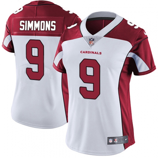 Women's Nike Arizona Cardinals 9 Isaiah Simmons White Stitched NFL Vapor Untouchable Limited Jersey