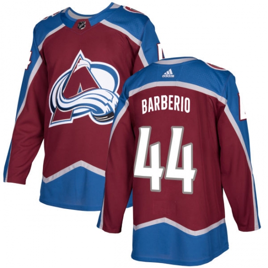 Men's Adidas Colorado Avalanche 44 Mark Barberio Premier Burgundy Red Home NHL Jersey