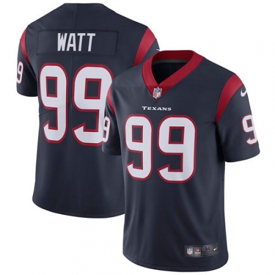 Youth Nike Houston Texans 99 J.J. Watt Elite Navy Blue Team Color NFL Jersey