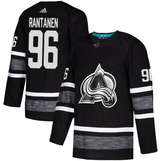 Men's Adidas Colorado Avalanche 96 Mikko Rantanen Black 2019 All-Star Game Parley Authentic Stitched NHL Jersey