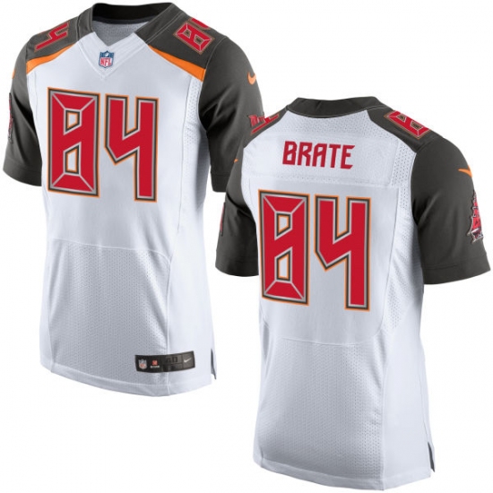 Men's Nike Tampa Bay Buccaneers 84 Cameron Brate Elite White NFL Jersey