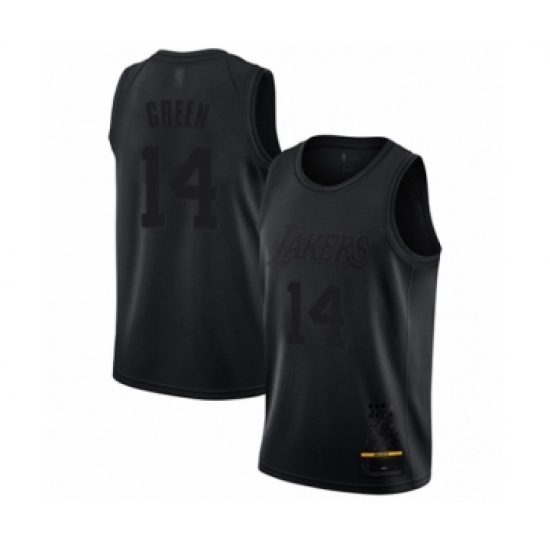 Men's Los Angeles Lakers 14 Danny Green Swingman Black MVP Basketball Jersey