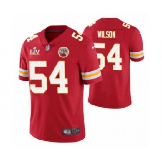 Women'sKansas City Chiefs 54 Damien Wilson Red 2021 Super Bowl LV Jersey